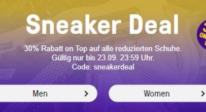 HHV: 30% Rabatt auf alle reduzierten Schuhe – z.B.: Nike, Adidas & New Balance