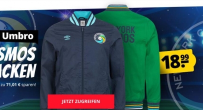 SportSpar: Umbro New York Cosmos Herren Jacke mit bis zu 79% Rabatt!