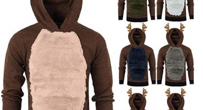 Amlaiworld Weihnachten Kapuzenpullover für 9,89€