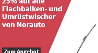 ATU: 25% Rabatt auf alle Flachbalken- und Umrüstwischer von Norauto!