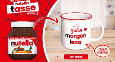 Nutella Tasse Gratis beim Kauf von Nutella