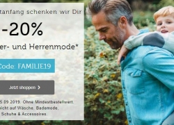 Bonprix: 20% Rabatt auf Kinder- und Herrenmode!