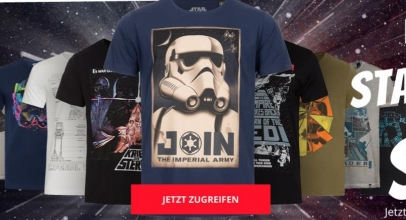 Star Wars T-Shirt Sale bei SportSpar.de mit bis zu 80% Rabatt!