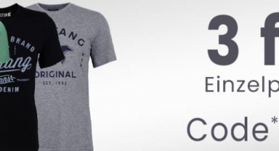 Herren MUSTANG T-Shirt Deal bei Jeans Direct – Das 3. ist GRATIS!