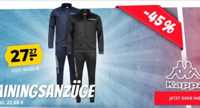 KAPPA Mega-Sale bei SportSpar.de – bis zu 64% Rabatt!