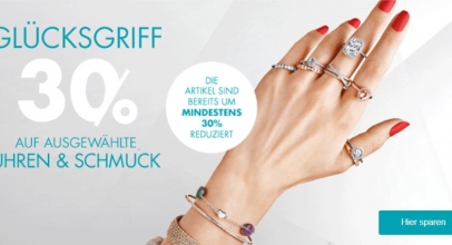 Galeria: 30% Rabatt auf ausgewählte Uhren und Schmuck!