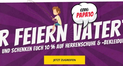 Vatertags-Rabatt bei SportSpar.de – 10% auf Herrenschuhe & -bekleidung!