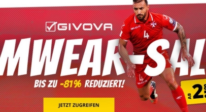 Givova Teamwear Sale bei Sportspar – bis zu 81% Rabatt!