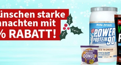 Body Attack –  24% Rabatt auf die unverbindliche Preisempfehlung (UVP) des gesamten Sortiments!