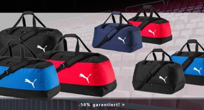 Sport 1A: bis zu 50% Rabatt auf Puma Sporttaschen/Trainingstaschen!