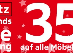 XXXLutz: 35% Rabatt auf alle Möbelkategorien!