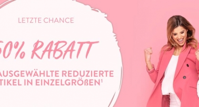 Adler Modehaus: 50% Rabatt auf ausgewählte reduzierte Artikel!