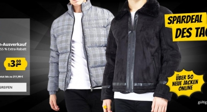 Jacken-Ausverkauf bei SportSpar.de mit bis zu 95% Rabatt!