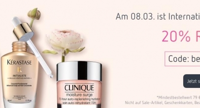 Alles Liebe zum International Women’s Day wünscht euch Parfumdreams mit 20% Rabatt!