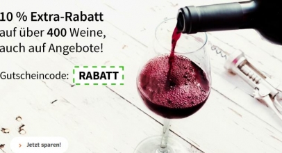 Weinvorteil: 10% Extra-Rabatt auf Weine und auf Angebote!