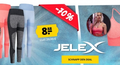 JELEX Damen Leggings oder Damen Sport BH bei SportSpar.de – bis zu 73% Rabatt!