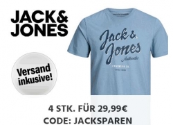 4er Pack Jack&Jones T-Shirt für nur 29,99€ + gratis Versand!