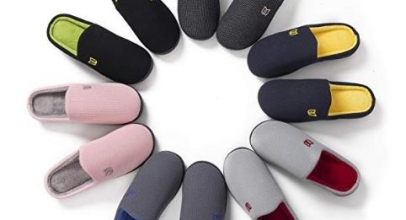 Damen & Herren Hausschuhe aus Memory-Baumwolle ab 7,20€