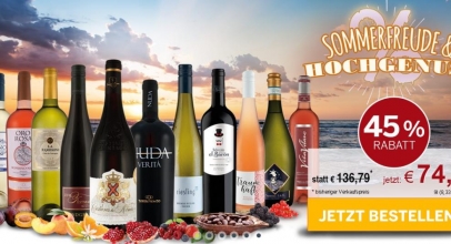 ebrosia: Probierpaket Sommer-Freude XXL mit 12 Weinen und 45% Rabatt!