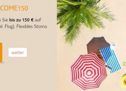 1-2-FLY: Bis 150,-€ Willkommens-Rabatt!