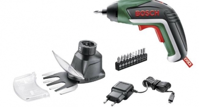 Bosch IXO V Akku-Schrauber (3.6V, 1.5Ah Li-Ion) inkl. Akku, Gras- und Strauchscherenvorsatz für 29,99€