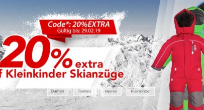 anndora: 20% Rabatt auf Damen/Herren/Kinder Skianzüge!