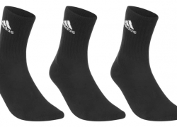 3er Pack Adidas Basic Tennissocken in Schwarz für 5,49€