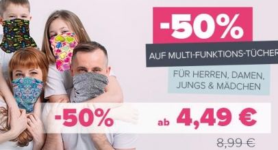 Silvity: Multi-Funktions-Tücher mit 50% Rabatt!