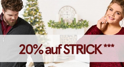 HAPPY SIZE – Weihnachtsaktion mit 20% Rabatt auf Strick!