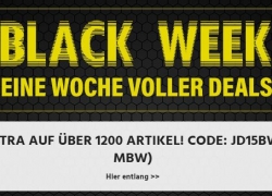 Black Week Lager Ausverkauf – 15% Extra-Rabatt!