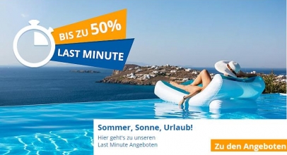 Urlaub.de – Tagesaktuelle Lastminute Schnäppchen – bis zu 50% Rabatt!