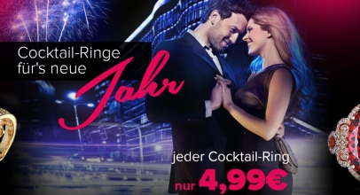 Silvity: Cocktail-Ringe fürs neue Jahr für nur je 4,99€ !