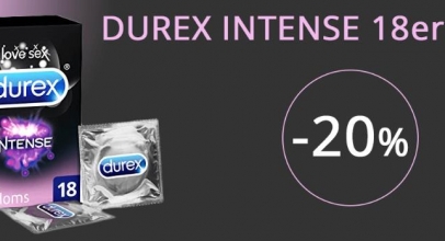 Kondom-Outlet: Durex Intense Orgasmic 18 Kondome mit 20% Rabatt!