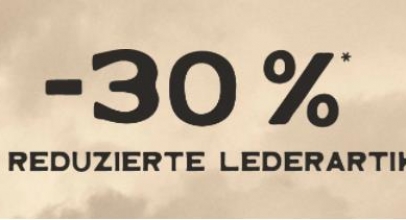 Fossil: 30% Rabatt auf reduzierte Lederartikel!