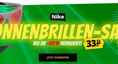 SportSpar: 100 Nike Sonnenbrillen viele versch. Modelle für je 33,33€