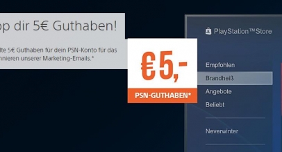 5€ PSN-Guthaben geschenkt bei Newsletteranmeldung