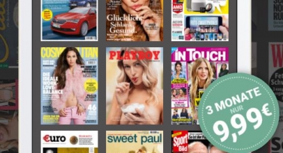 Readly – Die Magazin Flatrate als Probeabo – 3 Monate für 0,99€ – über 3.200 Zeitschriften