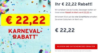 Vorteilshop: 22,22€ Rabatt auf alles! z.B.: 2x 10er-Pack Chimsee Boxershorts für 77,76€