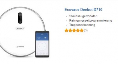 Ecovacs Deebot D710 Stilvoller Saugroboter mit optischer Lokalisierung mit 55% Rabatt!