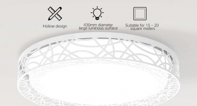XIAOMI: Yeelight YILAI Deckenleuchte mit 430 LED’s „Hollow Design“ für 60,79€