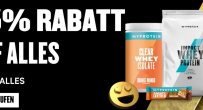 MyProtein – Black Friday Sale – 55% Rabatt auf ALLES!