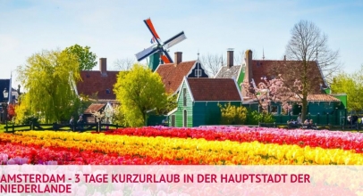 Amsterdam – 3 Tage Kurzurlaub für 2 Personen für 99,-€ inkl. Versand!