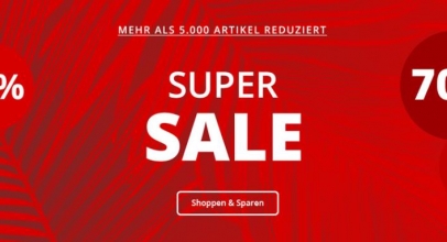 Schuh Center: SUPER SALE – bis zu 70% Rabatt + versandkostenfrei!
