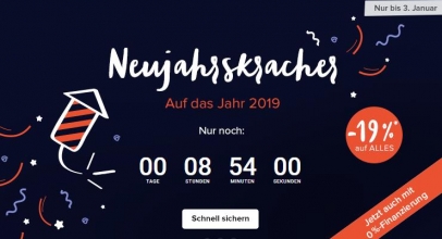 Home24: 19% Rabatt auf Möbel (Neujahrskracher)