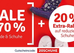 20% Extra-Rabatt auf Reduzierte Kinder Schuhe