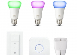 Philips Hue White & Color Ambiance E27 Starter Kit + Innr Smart Plug SP 120 für 133,95€