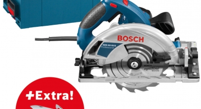 Bosch Professional Handkreissäge GKS 65 GCE (1.800 Watt, L-BOXX, Sägeblatt Ø: 190 mm) Inkl. Premium-Taschenmesser Victorinox Outrider, 14 Funktionen für 199,99€
