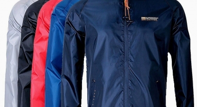 Geographical Norway Herren Regen Jacke Outdoor FVSG Windbreaker für 23,90€ inkl. Versand!