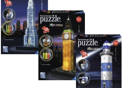 RAVENSBURGER 3D Puzzle – Night Edition Erwachsenenpuzzle Bauwerke 216 Teile für 19,39€ inkl. Versand!
