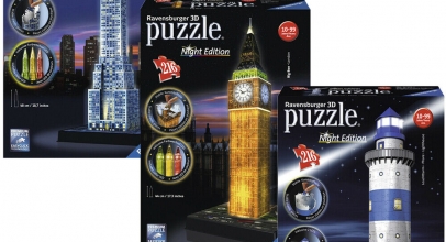 RAVENSBURGER 3D Puzzle – Night Edition Erwachsenenpuzzle Bauwerke 216 Teile für 19,39€ inkl. Versand!